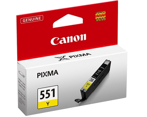 Tusz Canon CLI-551Y żółty do Canon Pixma iP7250 MG5450 MG6350, 6511B001