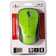 Art AM-92F mysz optyczna bezprzewodowa USB green