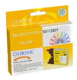 Tusz ORINK LC1280XLY do drukarek Brother zamiennik Yellow