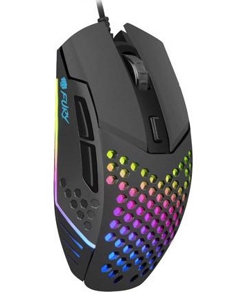 Mysz przewodowa Fury Battler optyczna Gaming 6400 DPI czarna