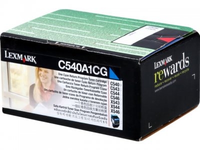 Toner Lexmark C540A1CG cyan C540 C543 C544 C546, X543 X544 X546 X548