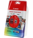 Tusze Value Pack CLI526 CMYK Canon MG5150/5250/6150/8150 + papier foto 50szt.