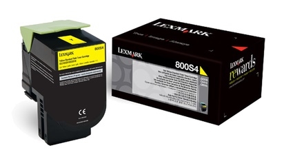 Toner oryginalny 80C0S40, 800S4 żółty Lexmark