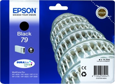 Tusz oryginalny C13T79114010 czarny 79 Epson czarny