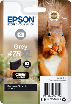 Tusz Epson Expression Photo HD XP-15000 Grey 478XL C13T04F64010