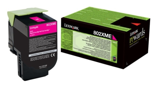 Toner oryginalny 80C2XME, 802XME korporacyjny magenta Lexmark