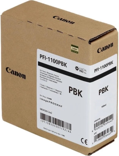 Tusz PFI-1100PBK Canon imagePROGRAF PRO-2000/2100/4000/4100/6000/6100 Photo Black 160ml