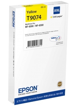 Tusz Epson C13T907440, T9074 żółty XXL