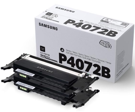 Tonery czarne CLT-P4072B do Samsung CLP-320 CLP-325 CLX-3185 dwupak CLT-K4072