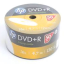 Płyty HP DVD+R 4.7GB x16 WHITE FF InkJet Printable White 50 sztuk