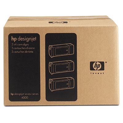 Tusz do HP Designjet 4000 4000ps 4500 4500ps C5085A HP 90 yellow 3pack 3x400ml