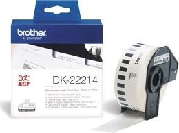 Taśma DK-22214 ciągła papierowa biała, 12mm x 30,48m do Brother P-touch QL 500 550 560 570 580 650 700 1050 1060