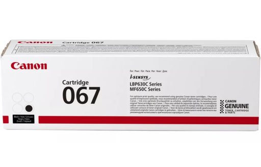 Toner 067 Canon i-SENSYS MF651Cw MF655/657Cdw LBP631Cw LBP633Cdw czarny 1,35k