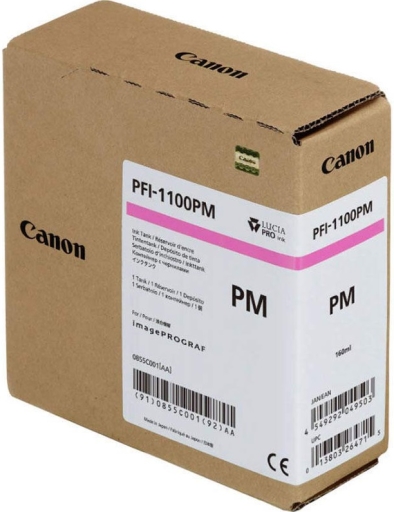 Tusz PFI-1100PM Canon imagePROGRAF PRO-2000/2100/4000/4100/6000/6100 Photo Magenta 160ml