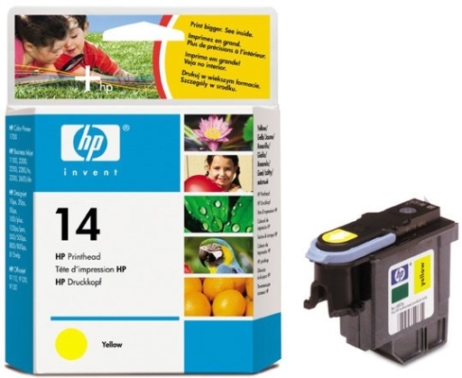 Głowica do HP Color Inkjet CP1160, Officejet D125 D145, 7110 7140, HP 14 żółta C4923A 
