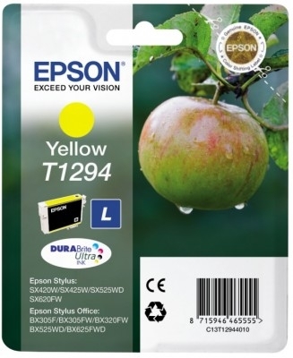 Tusz Epson Stylus SX435W SX440W SX445W, SX525WD SX620FW, Stylus Office BX925FWD BX935FWD, WorkForce WF-7015 7515 7525, T1294 żółty