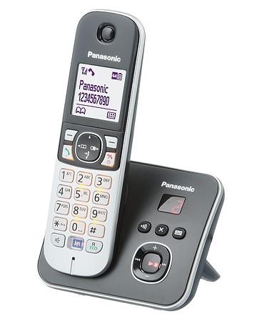 Telefon bezprzewodowy Panasonic KX-TG6821PDM szary