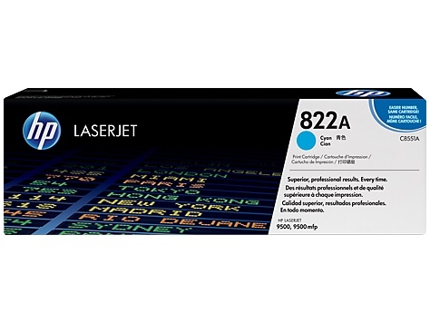 Toner HP Color LaserJet 9500 cyan 822A