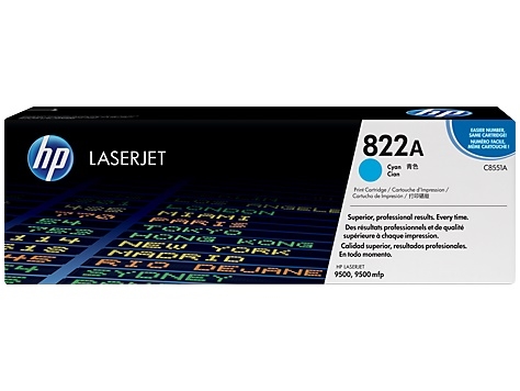 Toner HP Color LaserJet 9500 cyan 822A