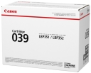 Toner Canon i-Sensys LBP351x LBP352x CRG-039 11k