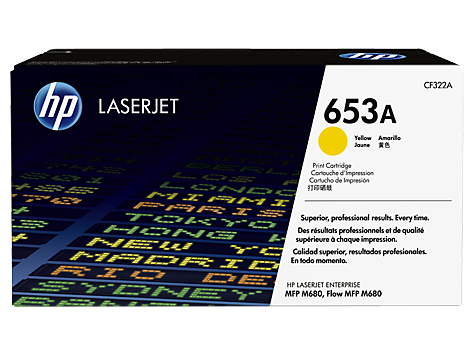 Toner oryginalny CF322A żółty 653A do HP Color Laserjet Enterprise M680