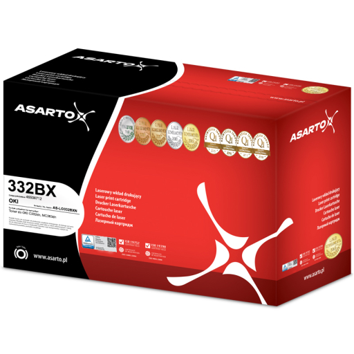 Toner Asarto do Oki C332 MC363 46508712 black 3,5k