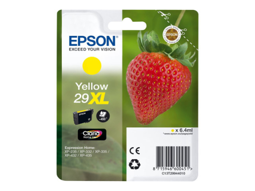 Tusz oryginalny Claria 29XL żółty Truskawka Epson