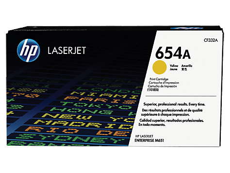 Toner oryginalny CF332A żółty 654A do HP Color Laserjet Enterprise M651