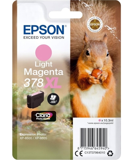 Tusz Epson Expression Photo XP-8000 8005 8500 8505 8600 8605 8700 Light Magenta 378XL 10,3ml
