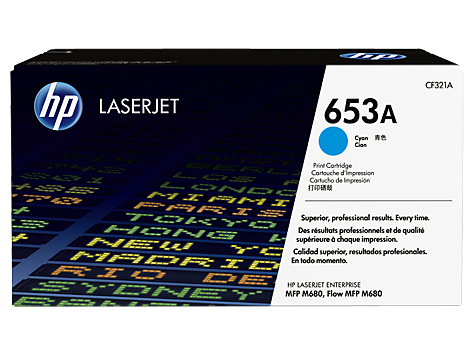 Toner oryginalny CF321A cyan 653A do HP Color Laserjet Enterprise M680