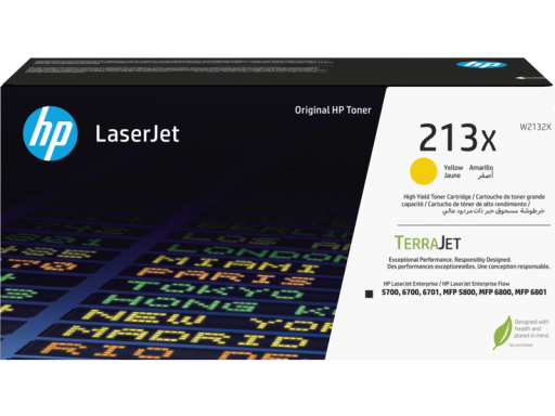 Toner 213X HP Color LaserJet Enterprise 5700dn/6700dn/6701dn, MFP 5800/6800/6801 żółty 6k W2132X