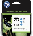 Tusze HP DesignJet Studio T210 T230 T250 T630 T650 trójpak Cyan 712 3x29ml