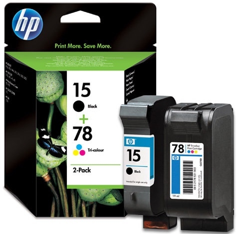 Zestaw SA310AE tusz czarny + kolor HP 15 + 78 do HP DeskJet 916C 940C, 3816 3820, OfficeJet V40