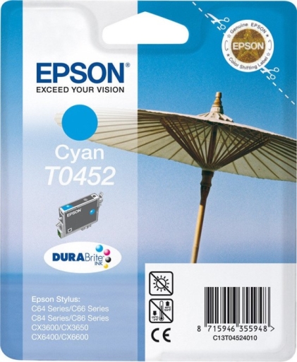 Tusz Epson C84/C86, CX3600 Cyan T0452