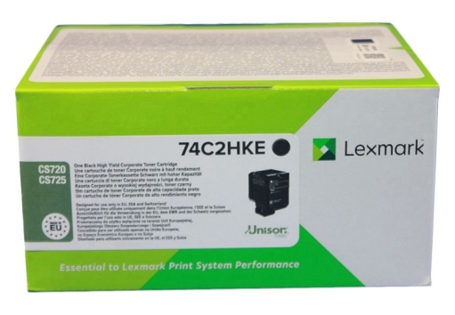 Toner Lexmark 74C2HKE czarny oryginalny korporacyjny CS720