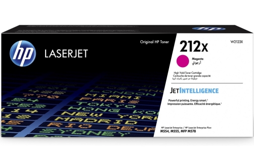 Toner HP Color LaserJet M554 M555 MFP M578 212X Magenta 10k