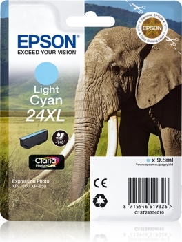 Atrament oryginalny Elephant C13T24354010, C13T24354012, 24XL light cyan Epson