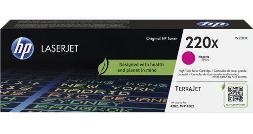 Toner W2203X HP Color LaserJet 4202, MFP 4302 magenta 220X 5,5k