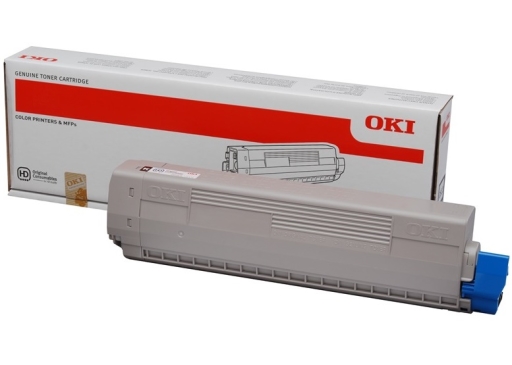 Toner oryginalny Oki C843 46471104 czarny