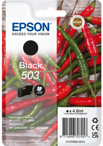 Tusz 503 Epson Expression Home XP-5200, WorkForce WF-2960 czarny 4,6ml