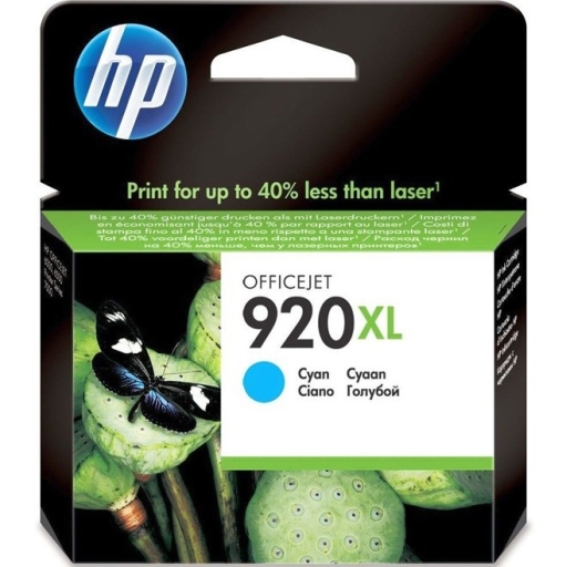 Tusz do HP OfficeJet 6000 6500A 7000 7500, OfficeJet Pro 6500A, CD972AE Nr 920XL cyan