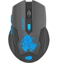 Mysz bezprzewodowa Fury Stalker optyczna Gaming 2000 DPI czarno-niebieska