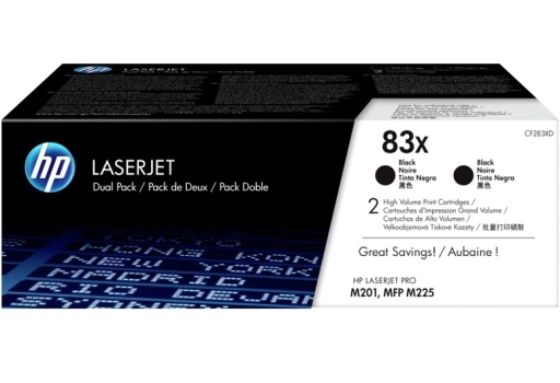 Toner oryginalny CF283XD HP dwupak 83X