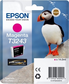 Tusz oryginalny C13T32434010 purpurowy EPSON