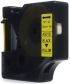 Taśma do drukarek etykiet Dymo D1 45018 12mm x 7m czarny na żółtym JetWorld zamiennik