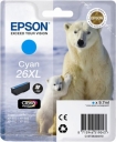 Tusz Epson XP-600 XP-605 XP-700 XP-800 cyan 26XL 9,7ml