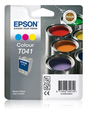 Tusz T041 Epson Stylus C62, CX3200, kolor