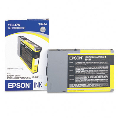 Atrament oryginalny C13T543400 żółty T5434 do Epson Stylus Pro 4000, 4400, 7600, 9600 110 ml