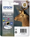 Multipack CMY Epson SX525WD SX620FW BX525WD T1306