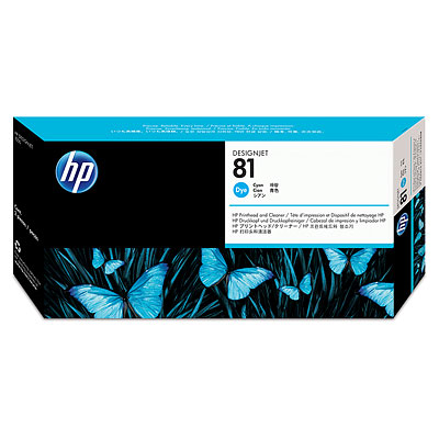 Głowica + gniazdo czyszczące C4951A HP 81 cyan Dye do HP Designjet 5000 5000ps 5500 5500ps